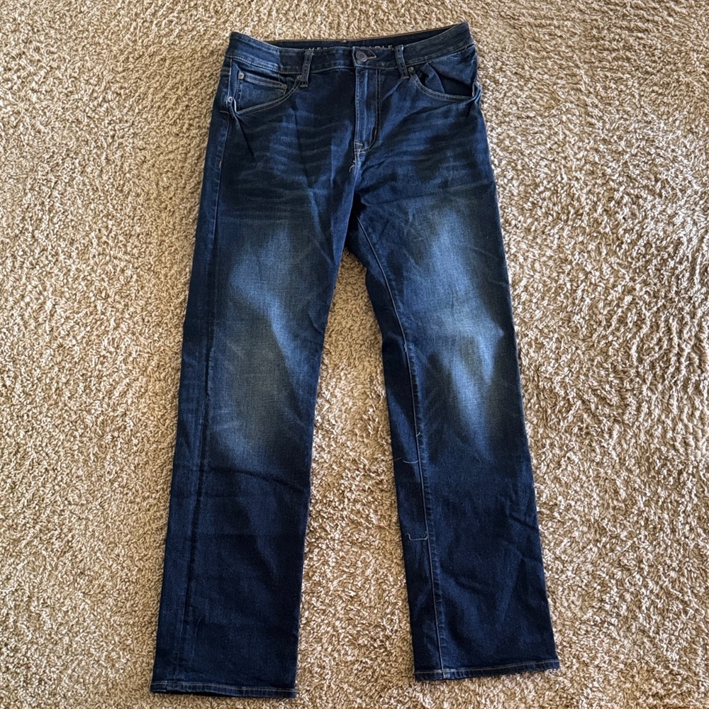 American Eagle Outfitters Dark Blue Straight Jeans